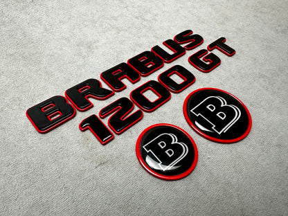 Biturbo 1200 side emblems for Mercedes GT (C190, C192, X290)