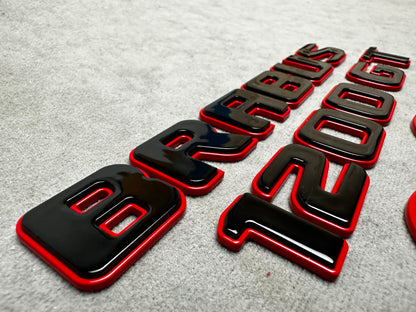 Brabus 1200 front grille badge for Mercedes GT
