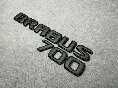 Brabus 700 carbon matte with metal trunk badge emblem for Mercedes, sleek and durable design for high-performance vehicles