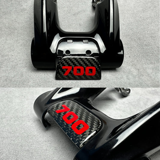Brabus 700 flat carbon fiber steering wheel emblem badge for Mercedes G, GT, S, GLE, GLS