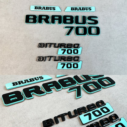 Full Brabus 700 emblem and insert set for Mercedes G-Wagon W463A