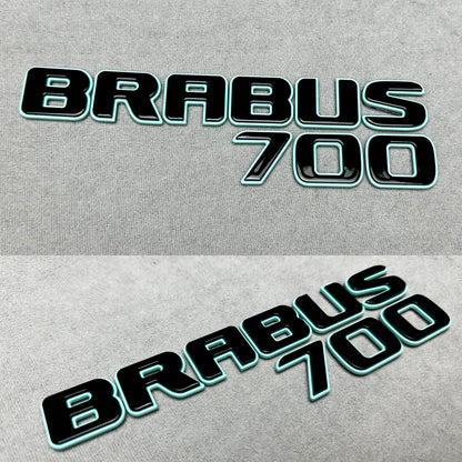 Brabus 700 Tiffany Blue Metallic Emblem Rear Trunk Badge for Mercedes