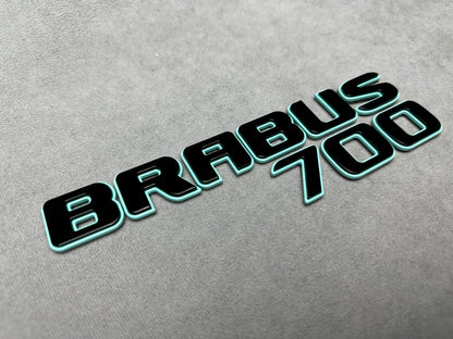 Brabus 700 Tiffany Blue Metallic Emblem Rear Trunk Badge for Mercedes