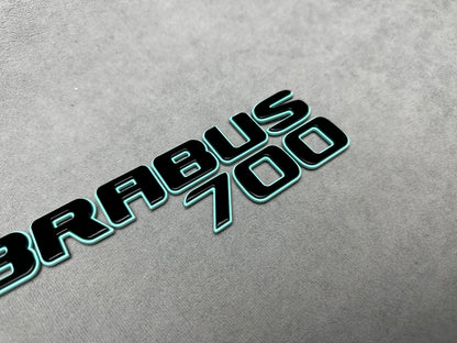Brabus 700 Tiffany Blue Metallic Emblem Rear Trunk Badge for Mercedes