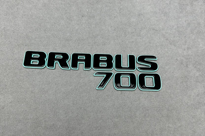 Brabus 700 Tiffany Blue Metallic Emblem Rear Trunk Badge for Mercedes