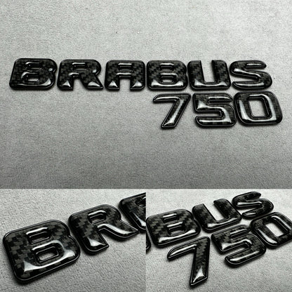 Brabus 750 carbon black emblem badge tailgate for Mercedes GT 63 SL 63