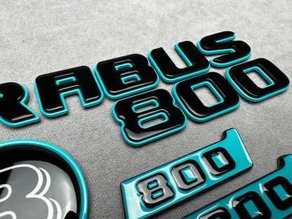 Brabus 800 Blue with Black Metal Emblem Badge Set for Mercedes – premium quality and stylish design for a bold vehicle upgrade