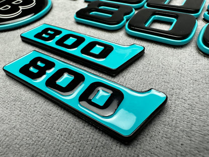 Brabus 800 Blue with Black Metal Emblem Badge Set for Mercedes – premium quality and stylish design for a bold vehicle upgrade
