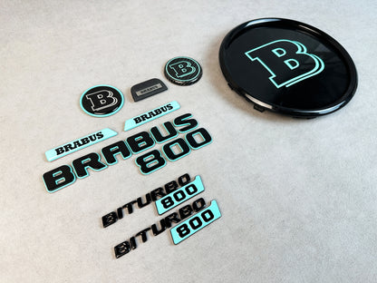 Round hood emblem Brabus 55mm for Mercedes