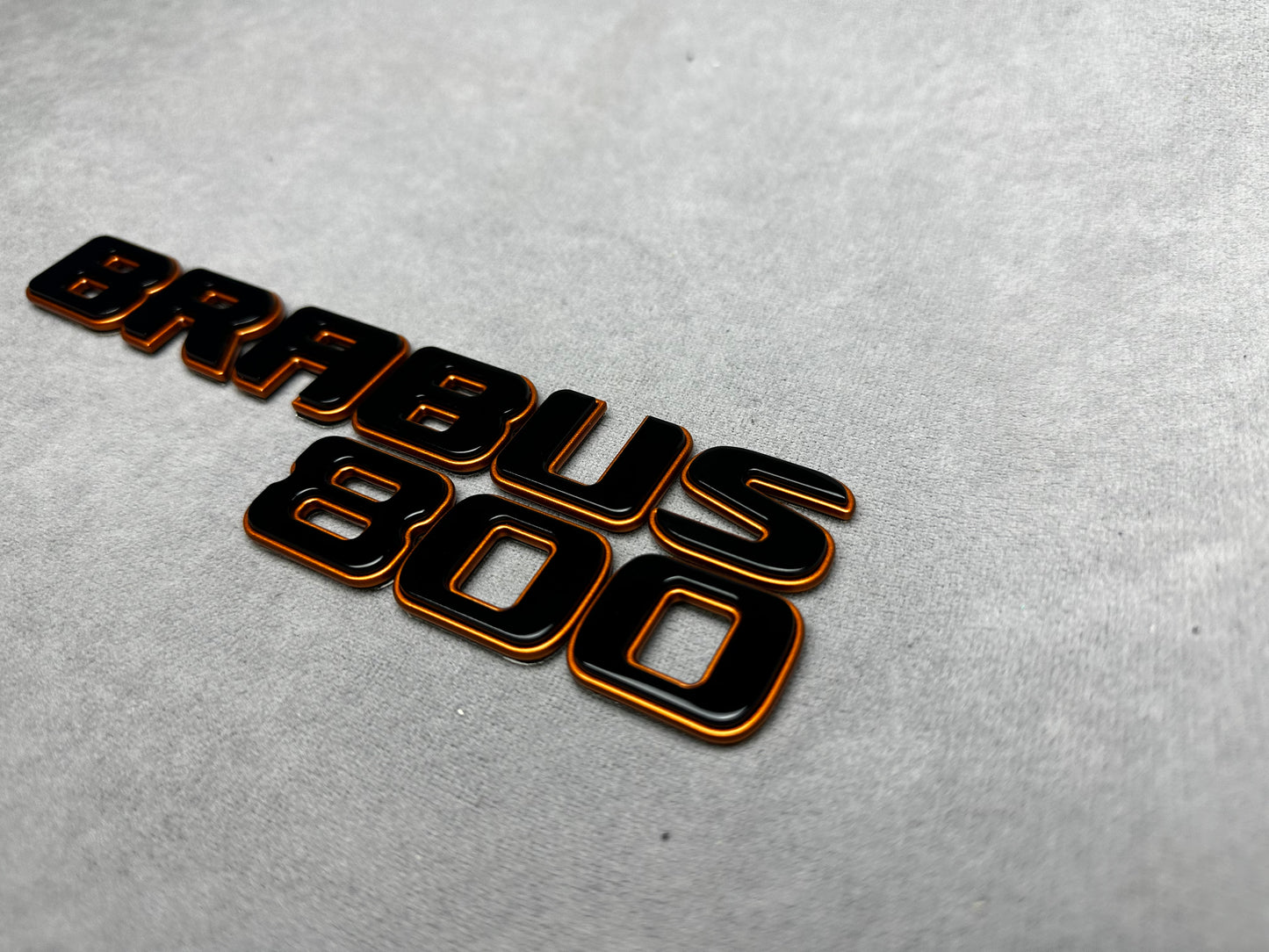 Brabus 800 copper bronze metallic emblem badge for Mercedes, premium finish, easy installation