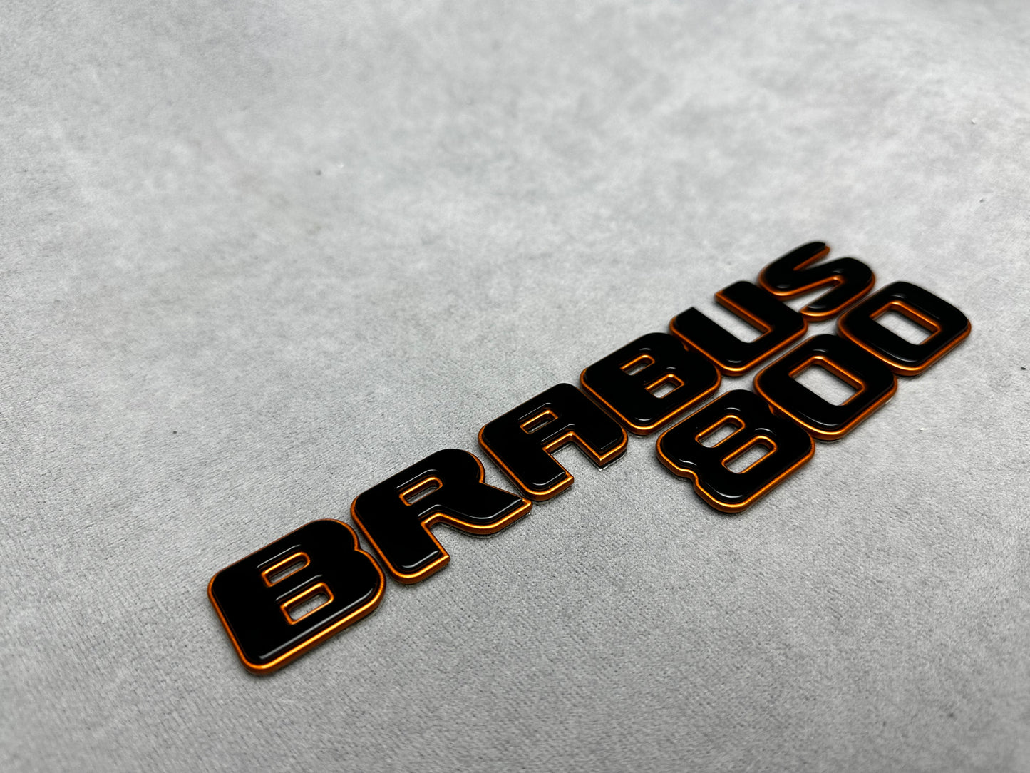 Brabus 800 copper bronze metallic emblem badge for Mercedes, premium finish, easy installation