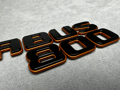 Brabus 800 copper bronze metallic emblem badge for Mercedes, premium finish, easy installation