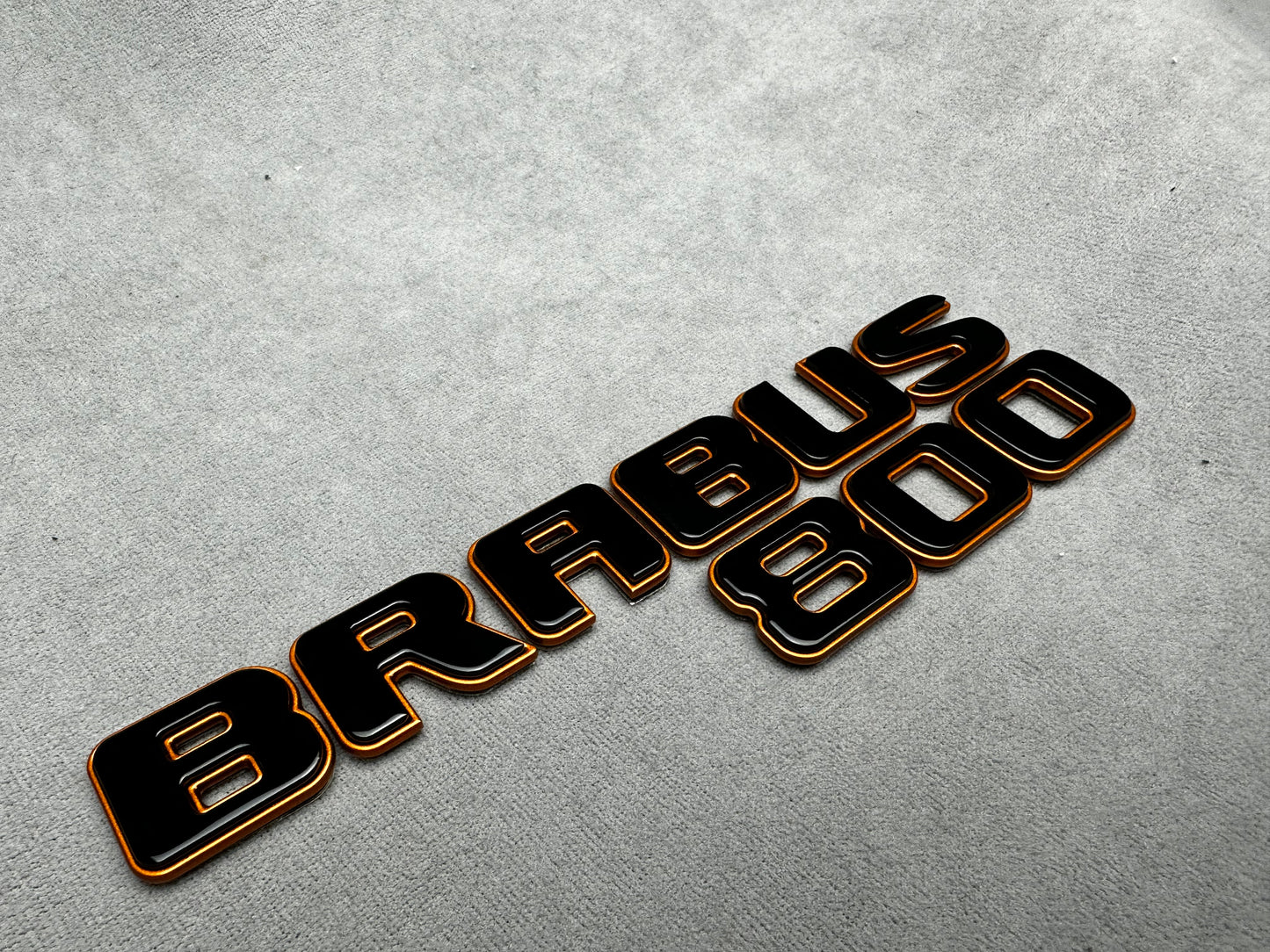Brabus 800 copper bronze metallic emblem badge for Mercedes, premium finish, easy installation