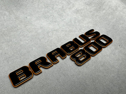 Brabus 800 copper bronze metallic emblem badge for Mercedes, premium finish, easy installation