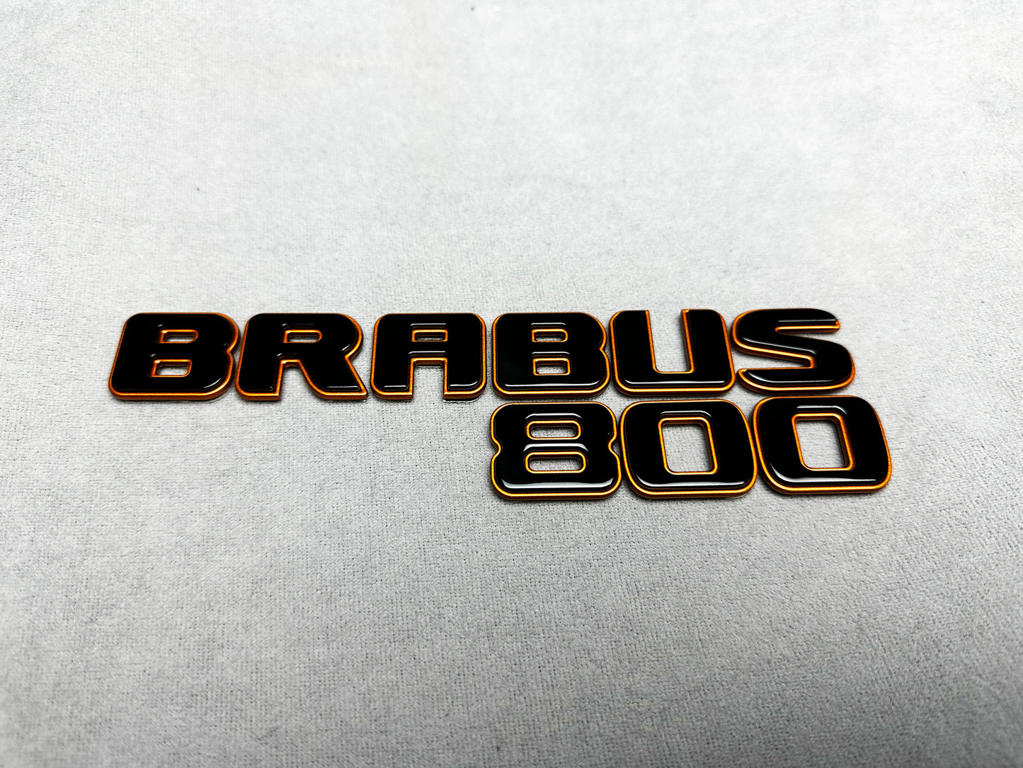 Brabus 800 copper bronze metallic emblem badge for Mercedes, premium finish, easy installation