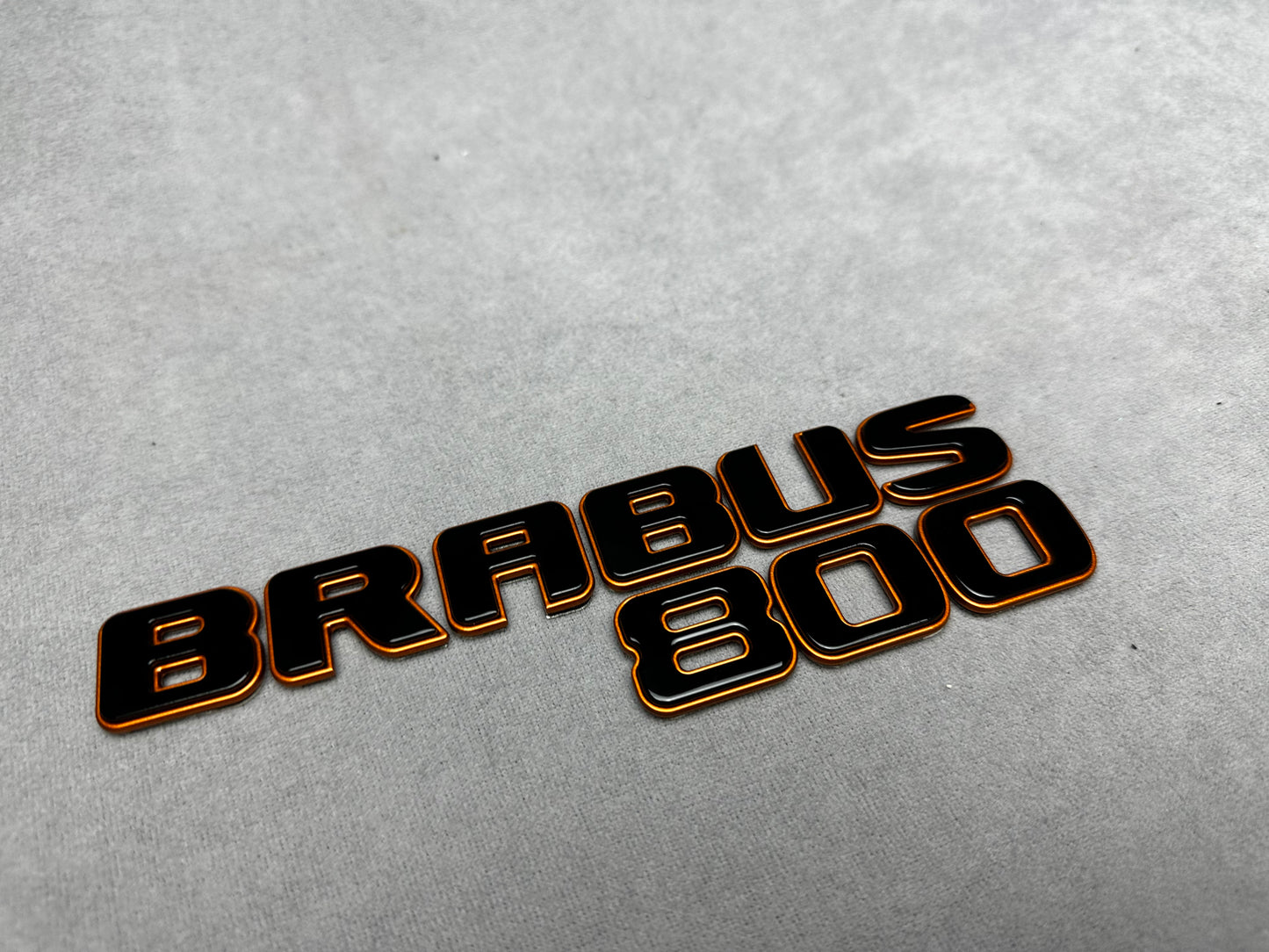 Brabus 800 copper bronze metallic emblem badge for Mercedes, premium finish, easy installation