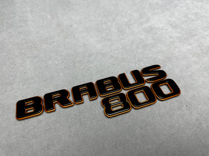 Brabus 800 copper bronze metallic emblem badge for Mercedes, premium finish, easy installation