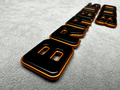 Brabus 800 copper bronze metallic emblem badge for Mercedes, premium finish, easy installation
