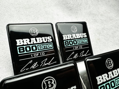 Brabus 800 Edition seat emblems for Mercedes – premium metal set with secure installation