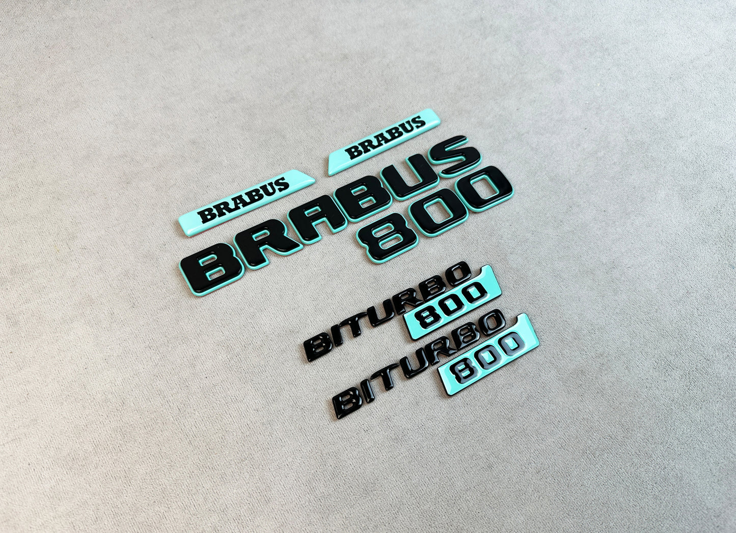 Side moulding Brabus insertions with Tiffany Blue inlay