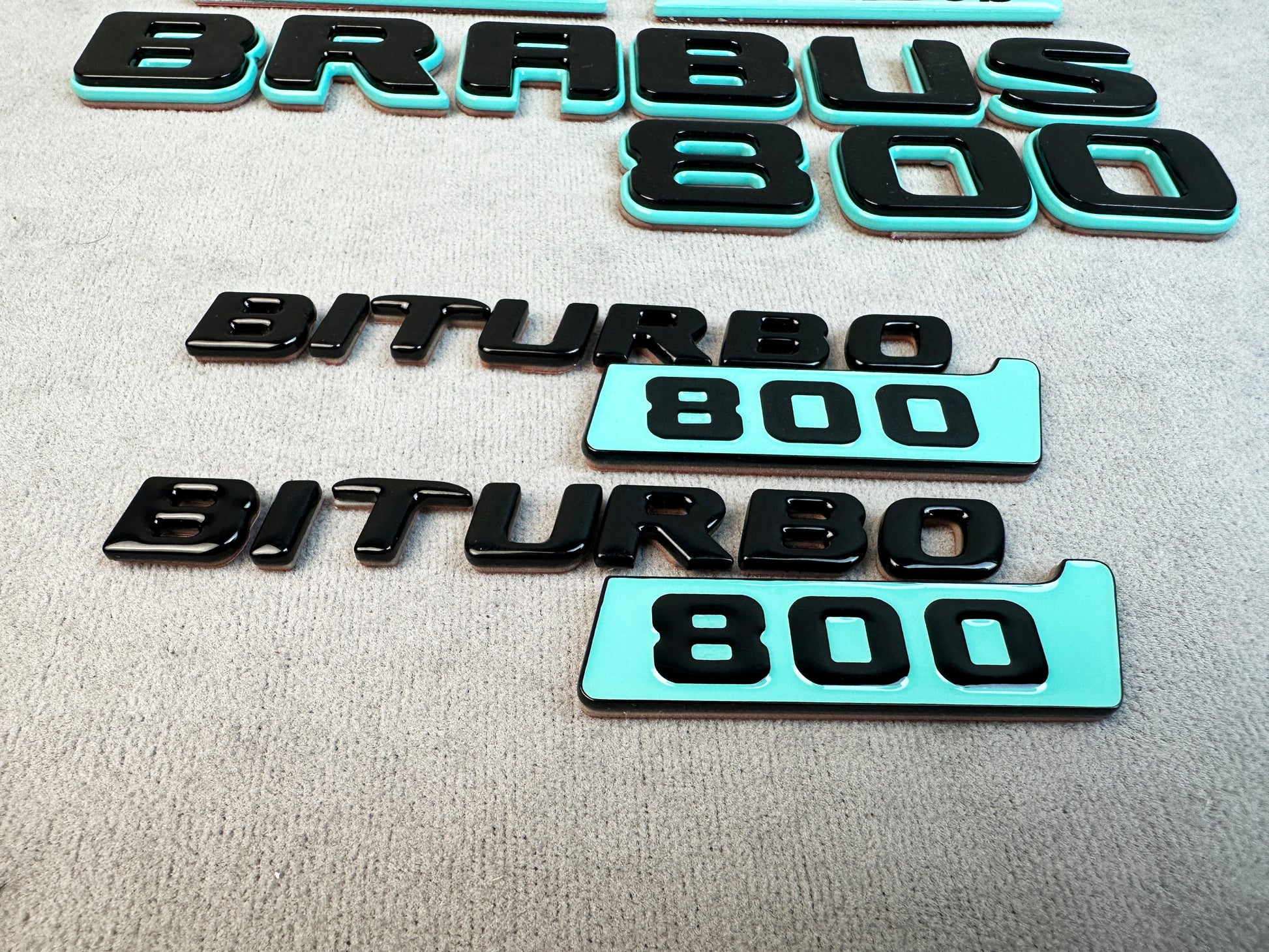 Tiffany Blue Brabus insert on G-Wagon side moulding