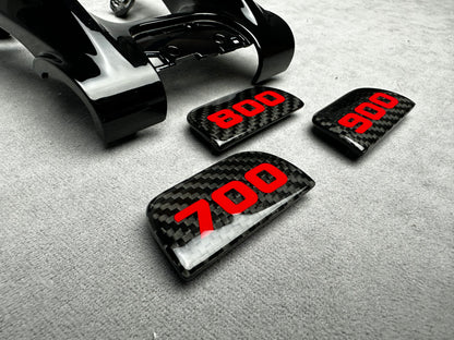 Full carbon fiber Brabus 900 interior badge set for Mercedes GT and GLE with easy installation