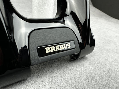 High-quality Brabus Black Leather Emblem for Mercedes Interior Enhancement