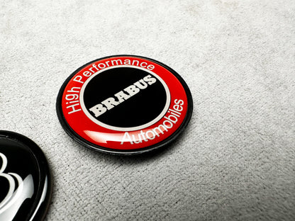 Premium quality Brabus black and red badges for Mercedes luxury performance upgrade