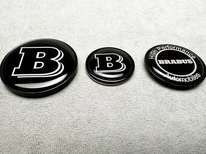 Brabus hood emblem in black for Mercedes W223 AMG Line