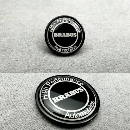 Brabus high performance black front bumper emblem for Mercedes W223 AMG Line