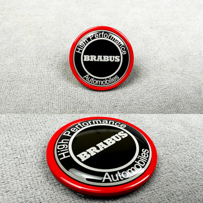 Brabus high performance red front bumper emblem for Mercedes W223 AMG Line