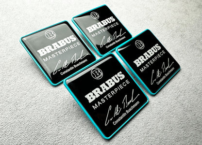 Custom Brabus Masterpiece seat emblems for Mercedes – easy installation