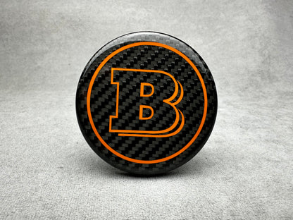 Brabus Orange Carbon Emblem for Airbag Steering Wheel – 2024+ Mercedes models