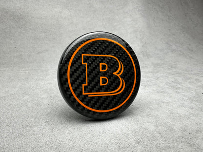 Brabus Orange Carbon Emblem for Airbag Steering Wheel – 2024+ Mercedes models