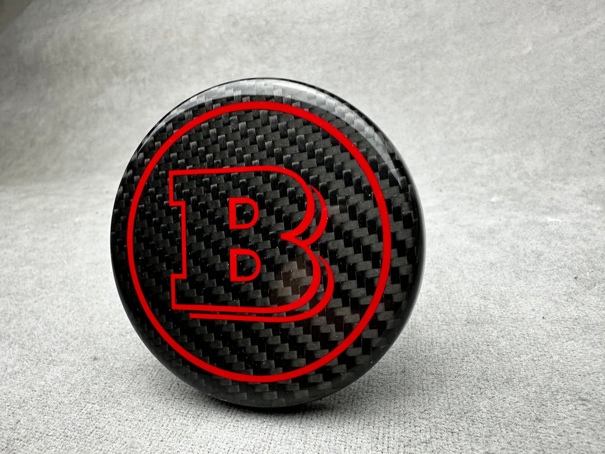 Brabus Red Carbon Emblem for Airbag Steering Wheel – 2024+ Mercedes models
