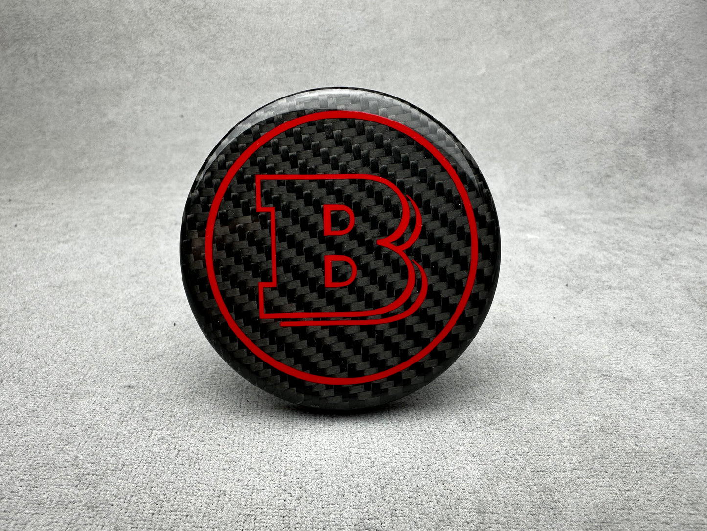 Brabus Red Carbon Emblem for Airbag Steering Wheel – 2024+ Mercedes models