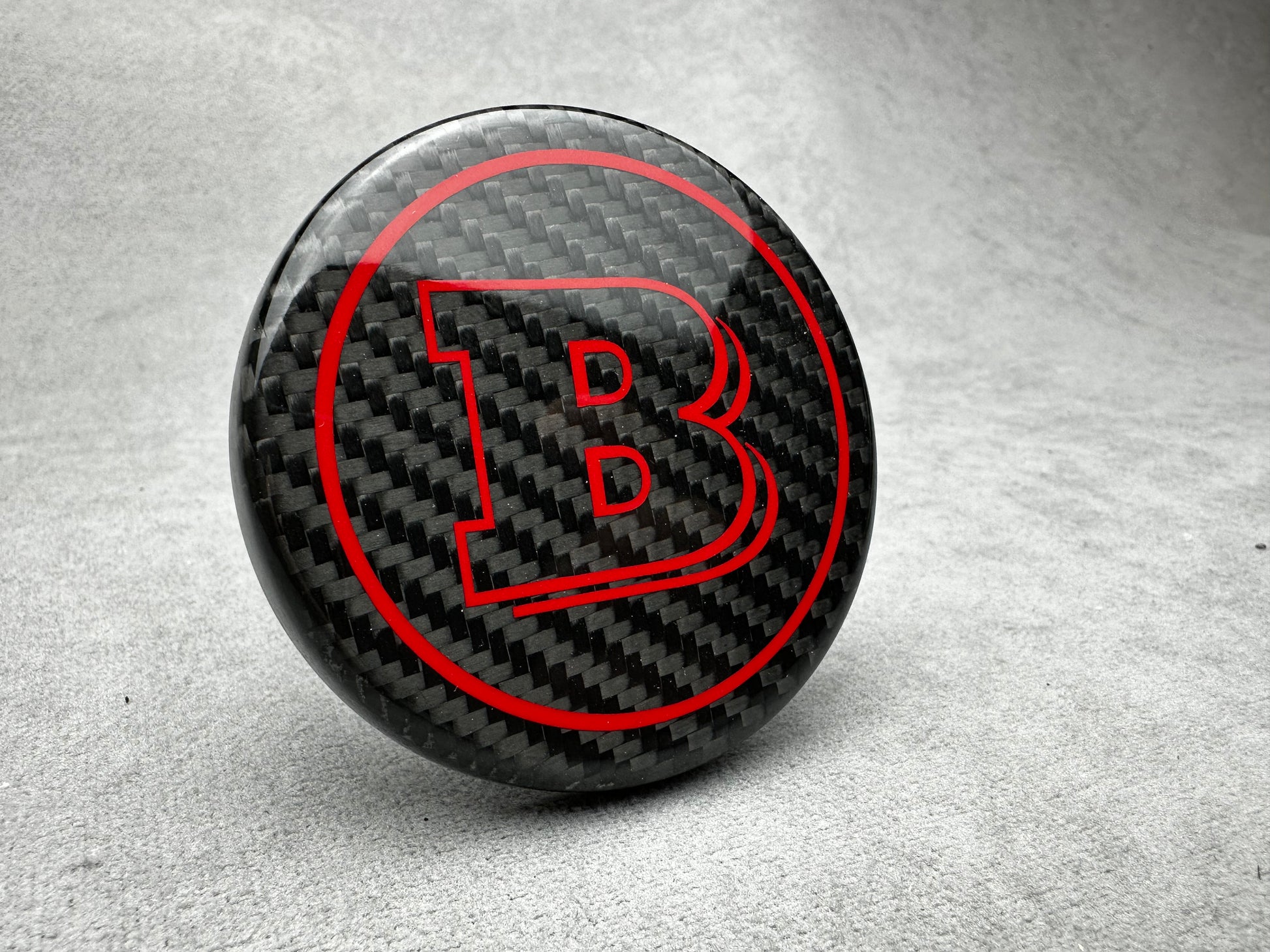 Brabus Red Carbon Emblem for Airbag Steering Wheel – 2024+ Mercedes models