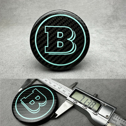 Brabus Tiffany Blue Carbon Emblem for Airbag Steering Wheel – 2024+ Mercedes models