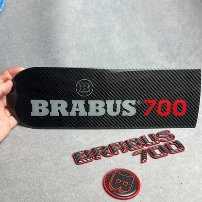"Brabus 700 red emblem badge set carbon plastic metal for Mercedes G-Wagon W463A W465