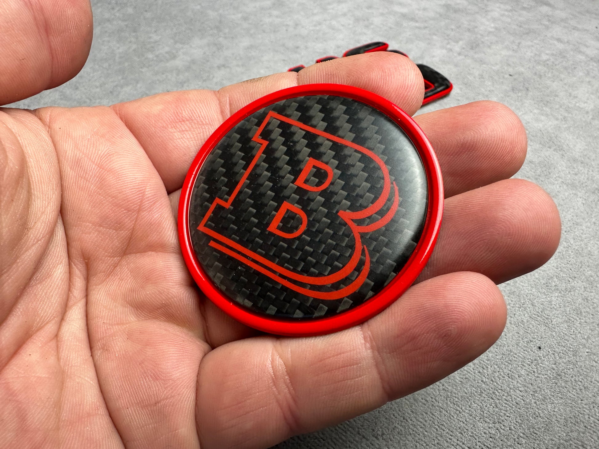 "Brabus 700 red emblem badge set carbon plastic metal for Mercedes G-Wagon W463A W465
