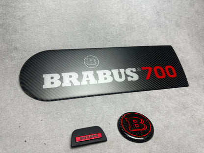 "Brabus 700 red emblem badge set carbon plastic metal for Mercedes G-Wagon W463A W465