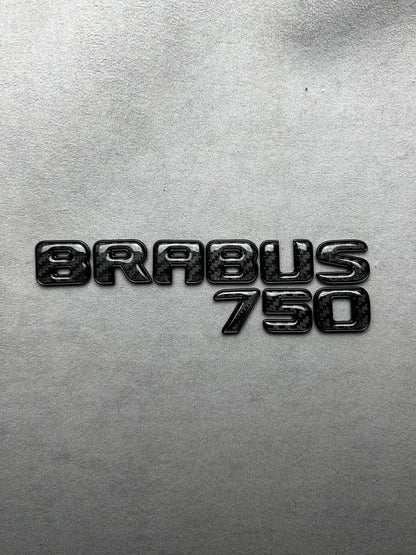 Brabus 750 carbon black emblem badge tailgate for Mercedes GT 63 SL 63