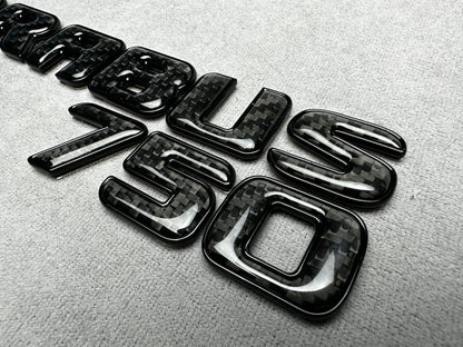 Brabus 750 carbon black emblem badge tailgate for Mercedes GT 63 SL 63