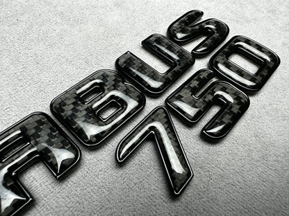 Brabus 750 carbon black emblem badge tailgate for Mercedes GT 63 SL 63