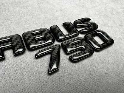 Brabus 750 carbon black emblem badge tailgate for Mercedes GT 63 SL 63