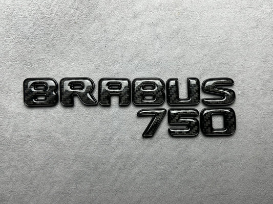 Brabus 750 carbon black emblem badge tailgate for Mercedes GT 63 SL 63