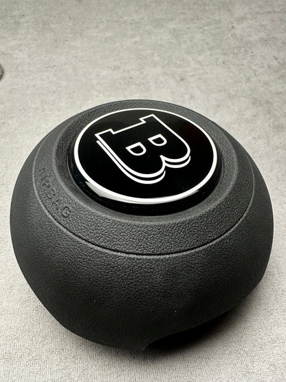 Brabus Black Emblem for Airbag Steering Wheel – 2024+ Mercedes G-W465, S-W223, GLE, GLS