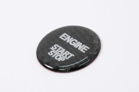 Car Engine Start Button Cover Interior Decoration compatible with MERCEDES A-Class W176 (2012-2017) B-Class W246 (2012-2017) C-Class W205 (2015-2017) W204 (2008-2014) Real Carbon