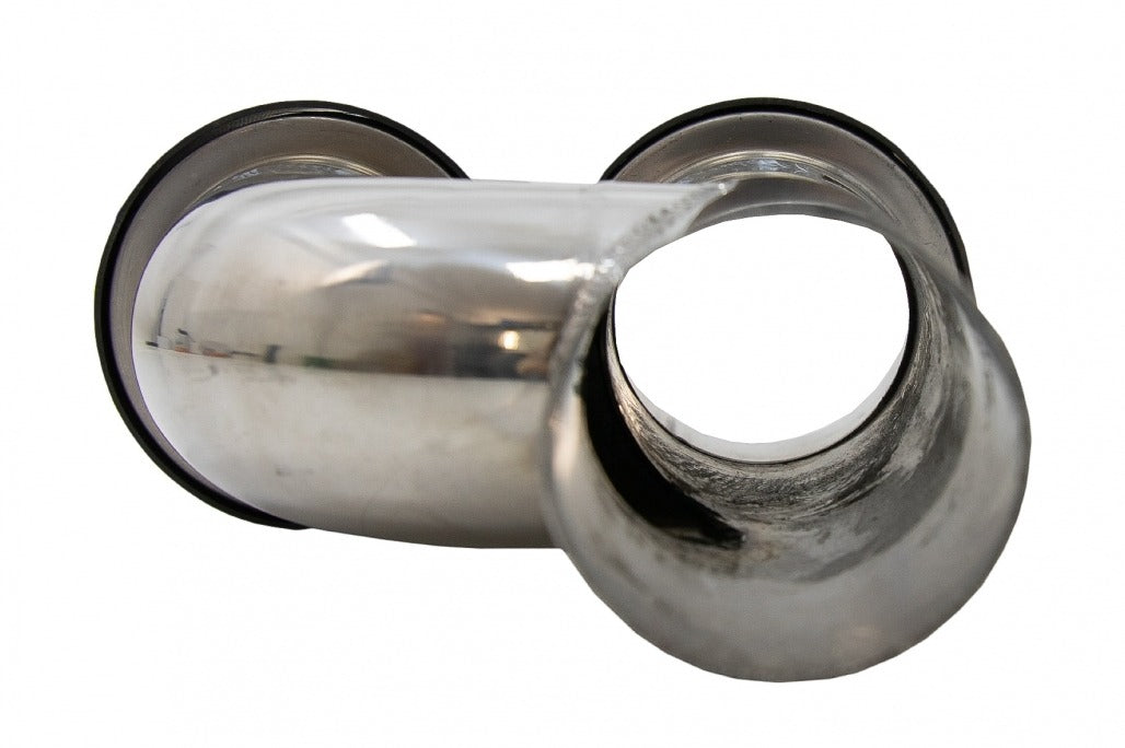 Carbon Fiber Exhaust Muffler Tips Polished Style 6.3cm Inlet – Universal Fit