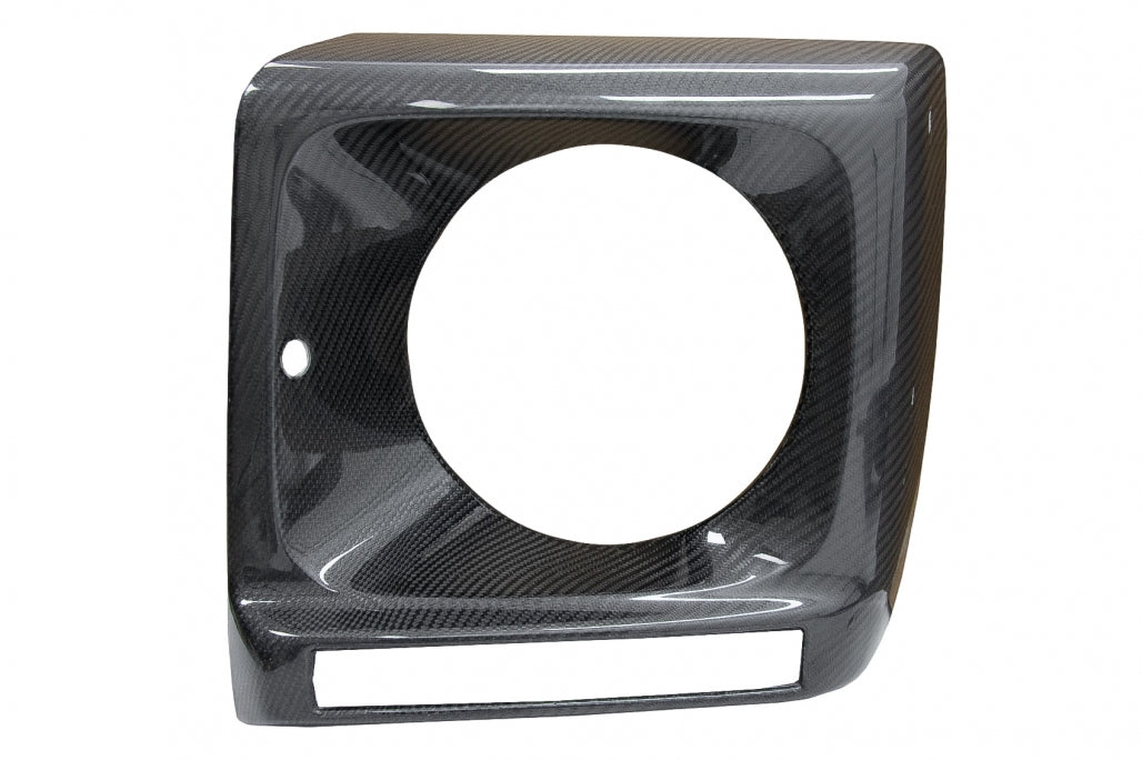 Carbon Fiber Headlight Covers G65 Design for Mercedes G-Class W463 (1989–2018)